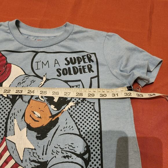 [Bundle of 3] Sz 6/7 Marvel Comic Boy's T-Shirts Captain America Black Panther - Picture 5 of 16